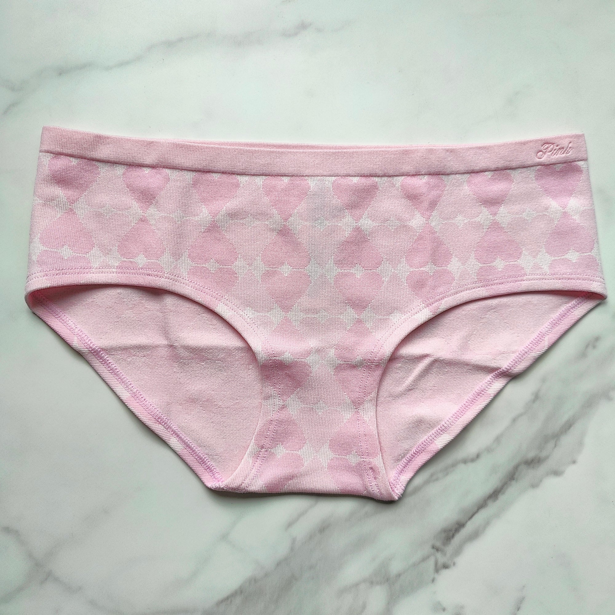 Heart Jacquard Seamless Hiphugger Panty