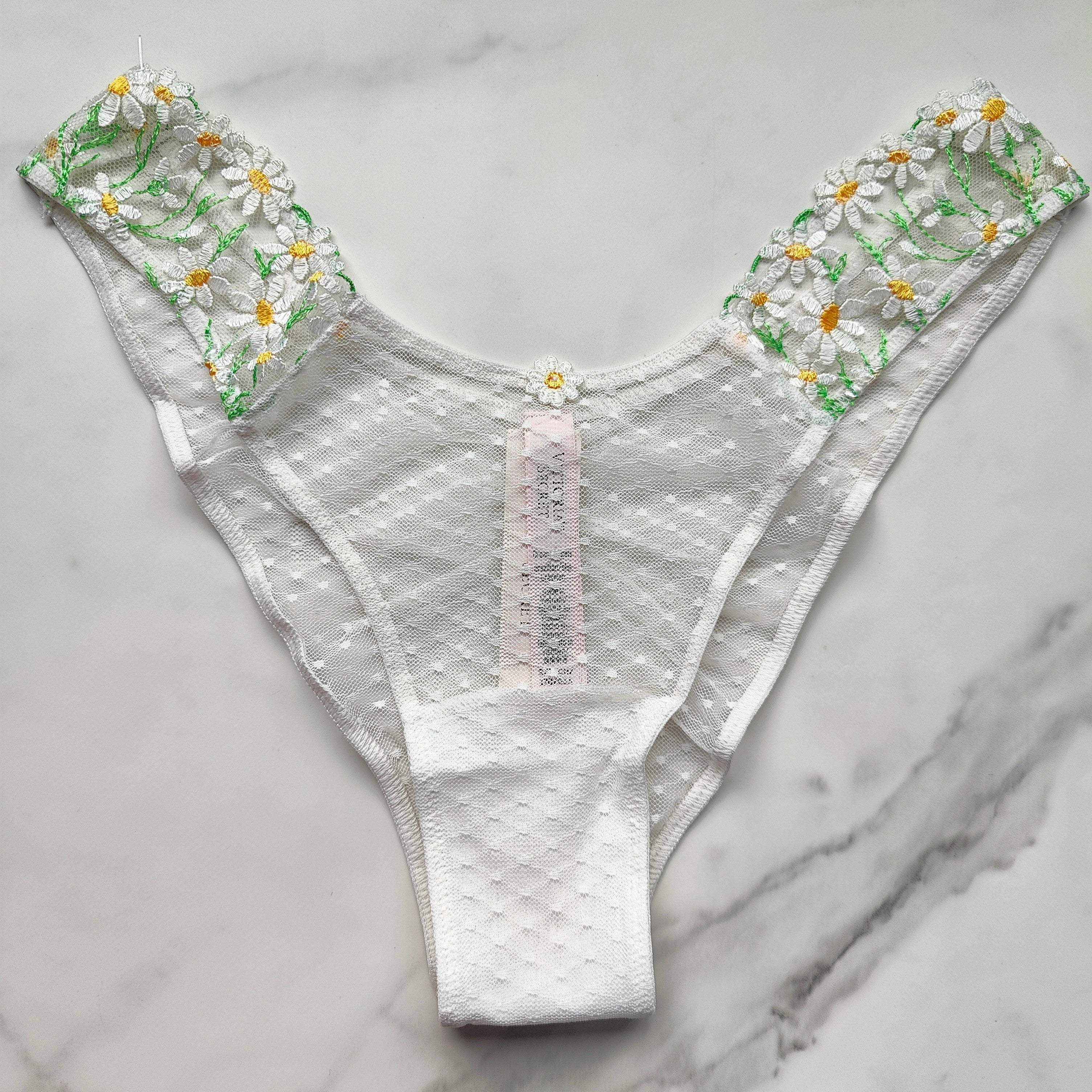 Dream Angels Daisy Chain Embroidery Brazilian Panty