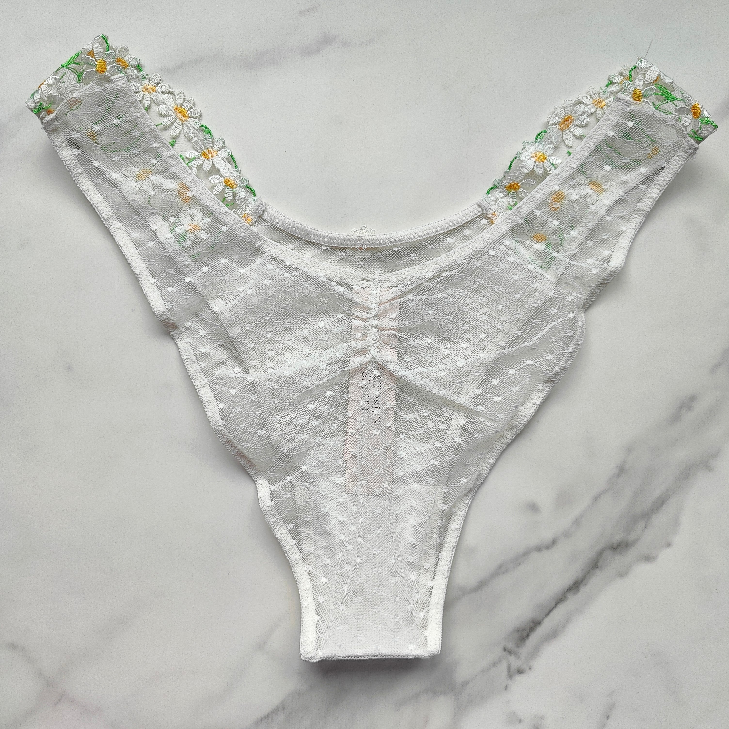 Dream Angels Daisy Chain Embroidery Brazilian Panty