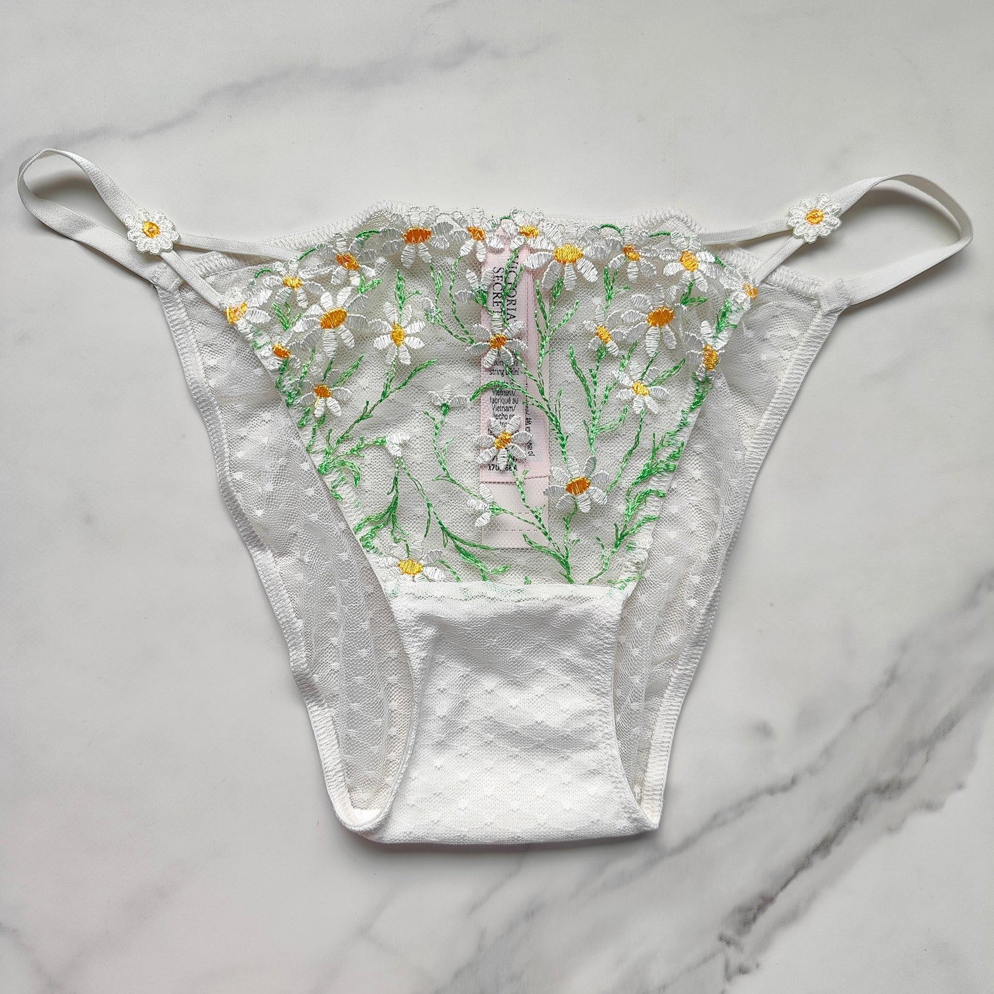 Dream Angels Daisy Chain Embroidery String Bikini Panty