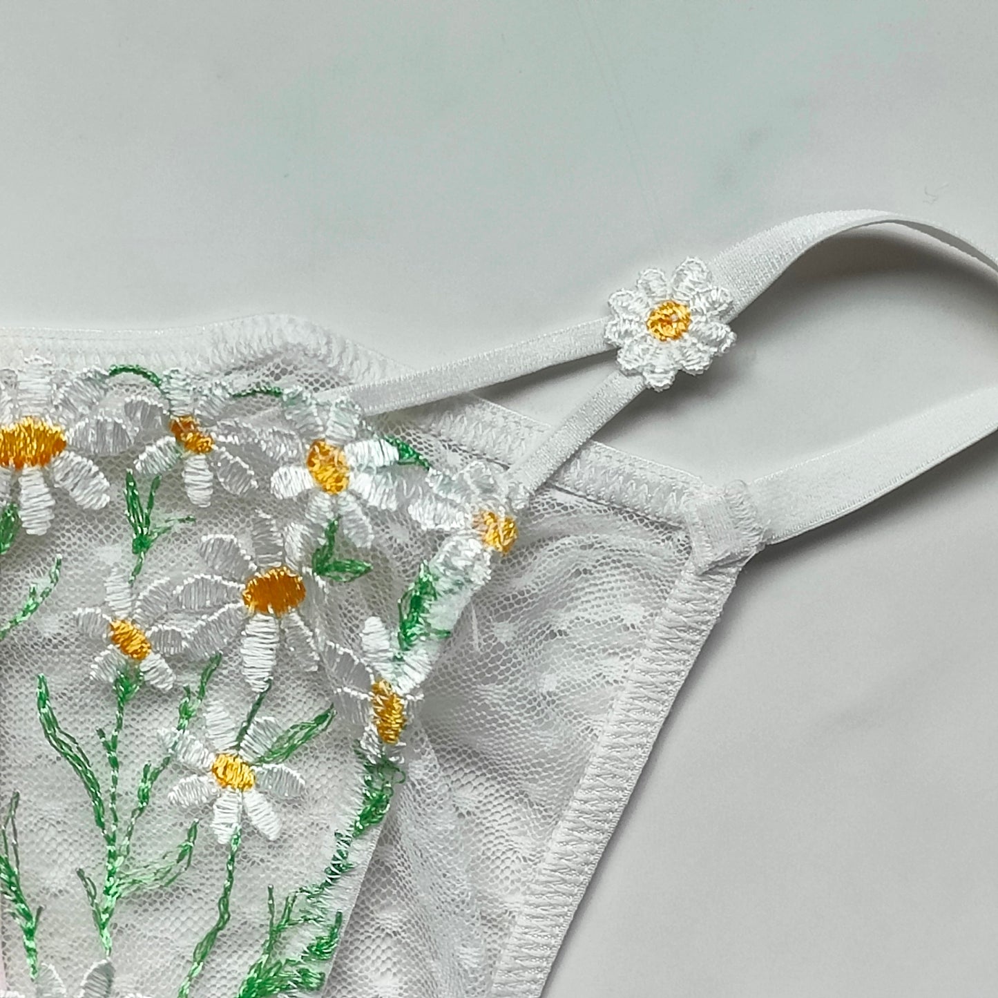 Dream Angels Daisy Chain Embroidery String Bikini Panty