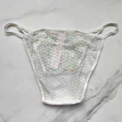 Dream Angels Daisy Chain Embroidery String Bikini Panty