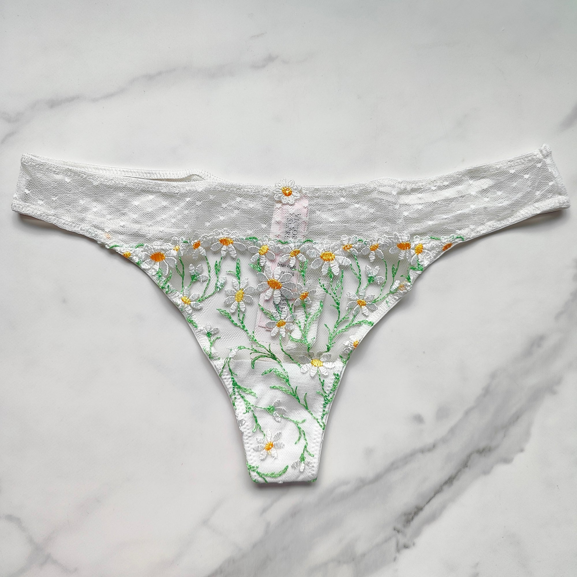 Dream Angels Daisy Chain Embroidery Thong Panty