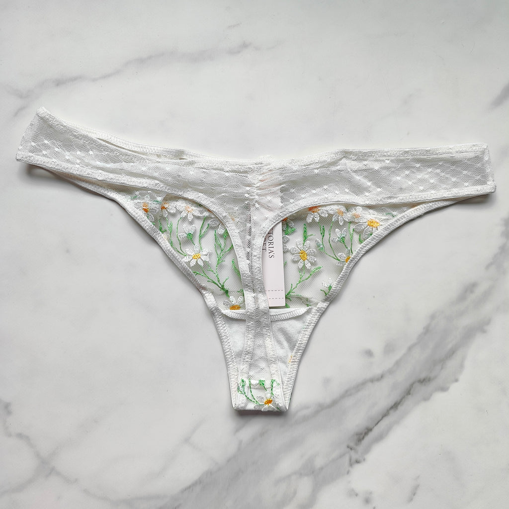 Dream Angels Daisy Chain Embroidery Thong Panty