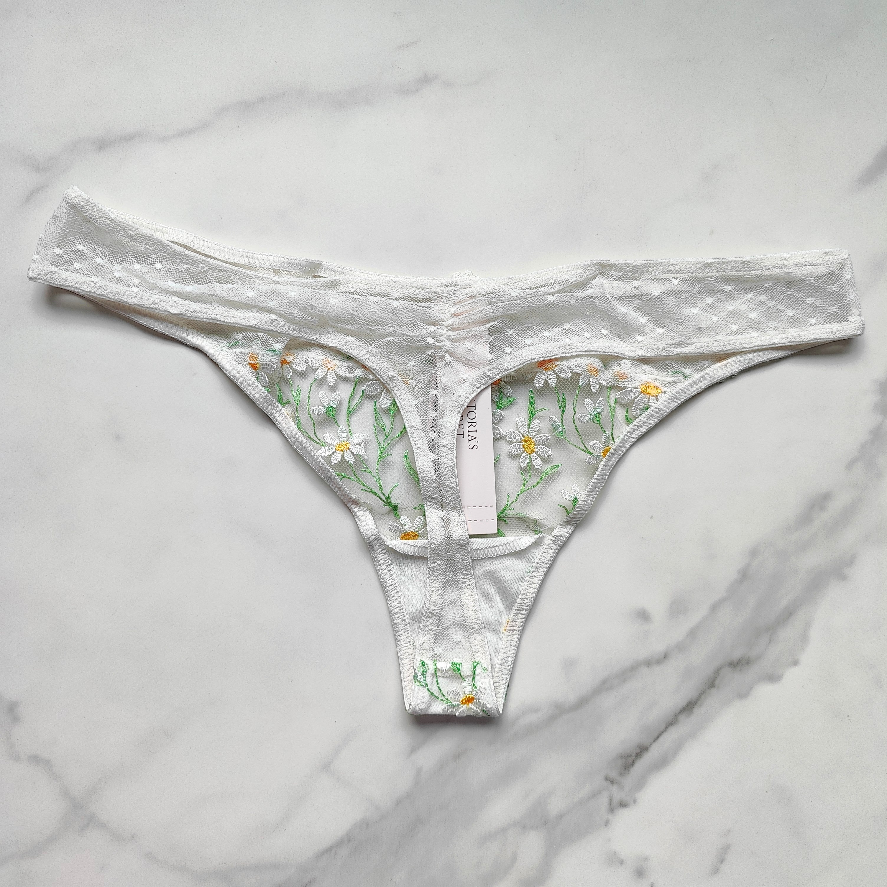 Dream Angels Daisy Chain Embroidery Thong Panty