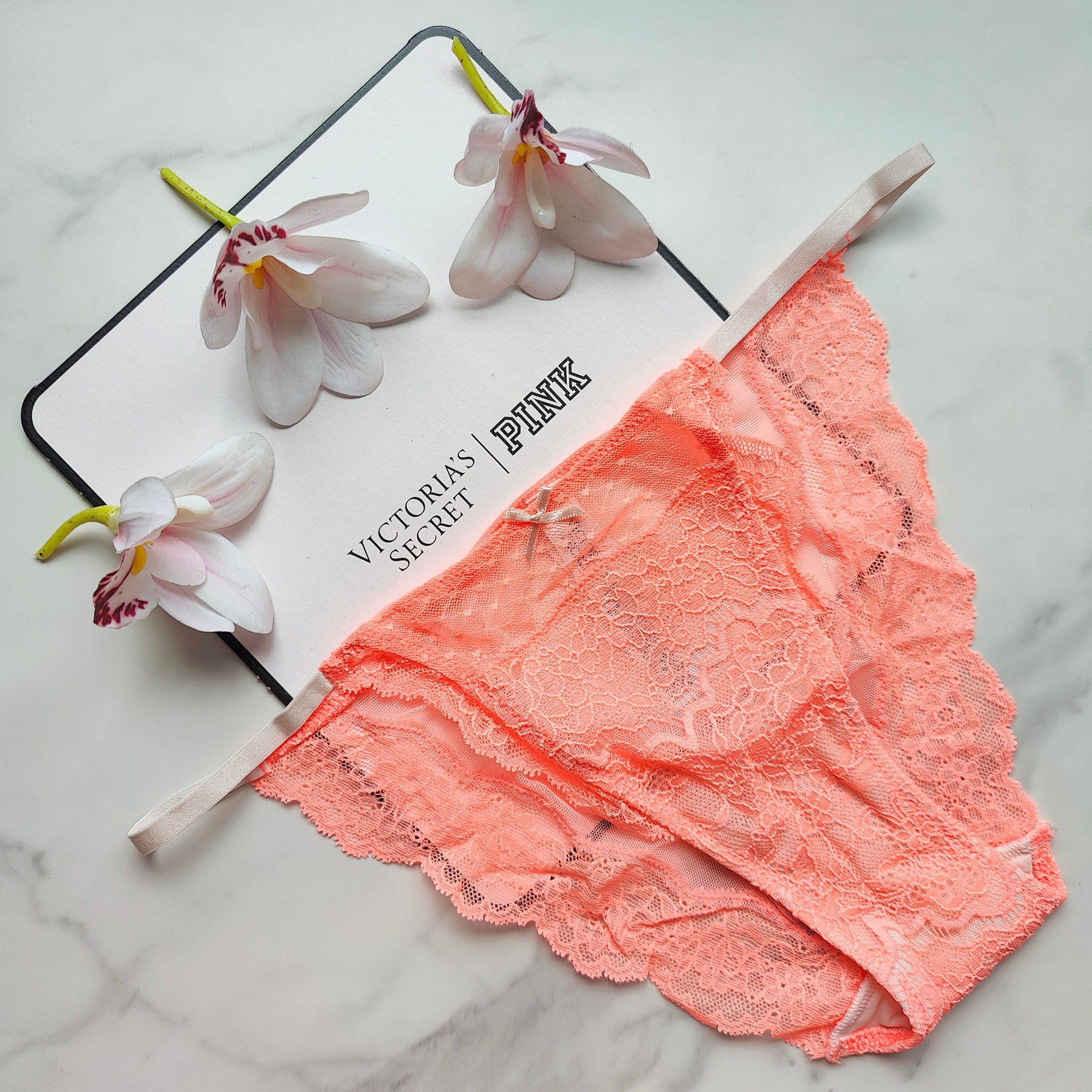 Dream Angels Lace & Mesh Detail String Bikini Panty