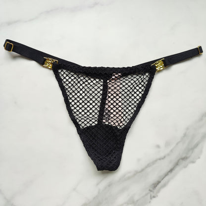 Very Sexy Fishnet Adjustable V-String Panty