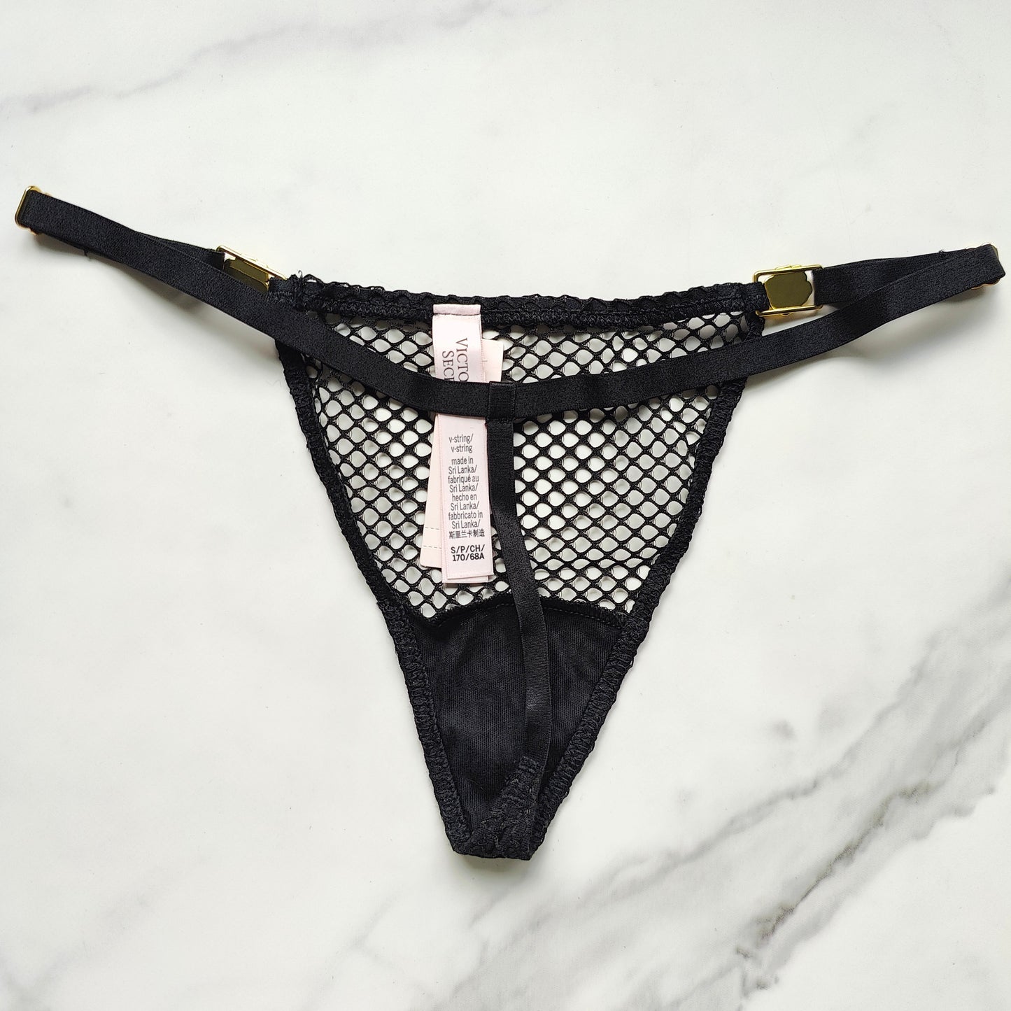 Very Sexy Fishnet Adjustable V-String Panty