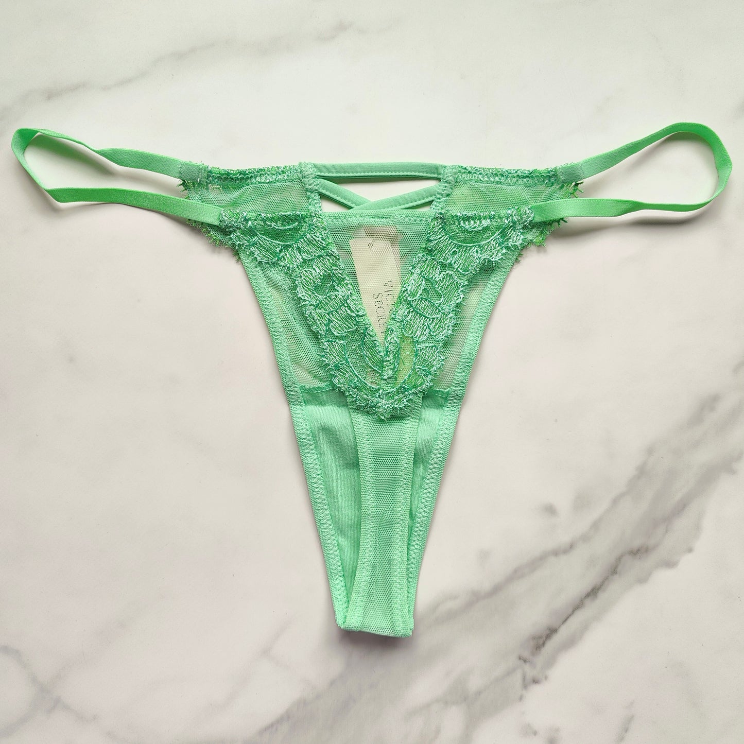 Dream Angels Boho Floral Embroidery Thong Panty