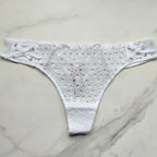 Dream Angels Eyelet Lace-Up Thong Panty