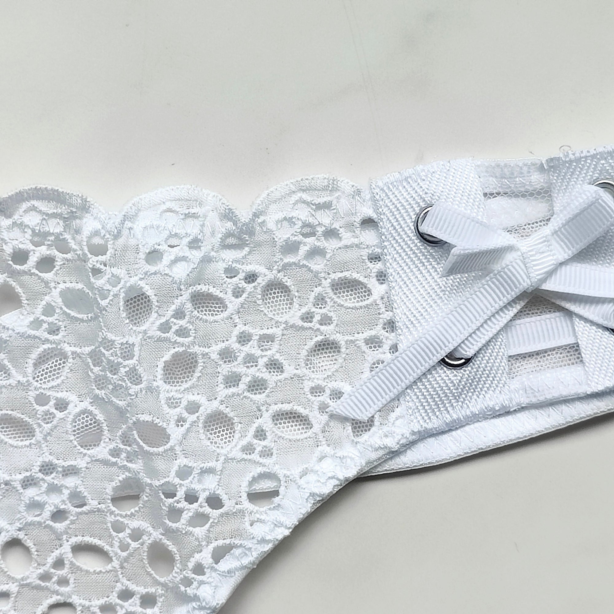 Dream Angels Eyelet Lace-Up Thong Panty
