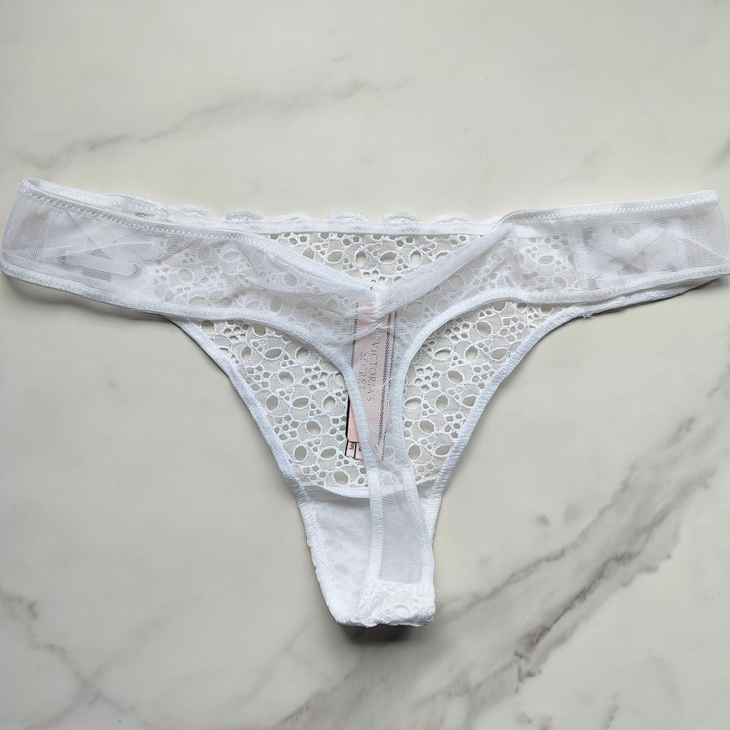 Dream Angels Eyelet Lace-Up Thong Panty