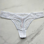 Dream Angels Eyelet Lace-Up Thong Panty