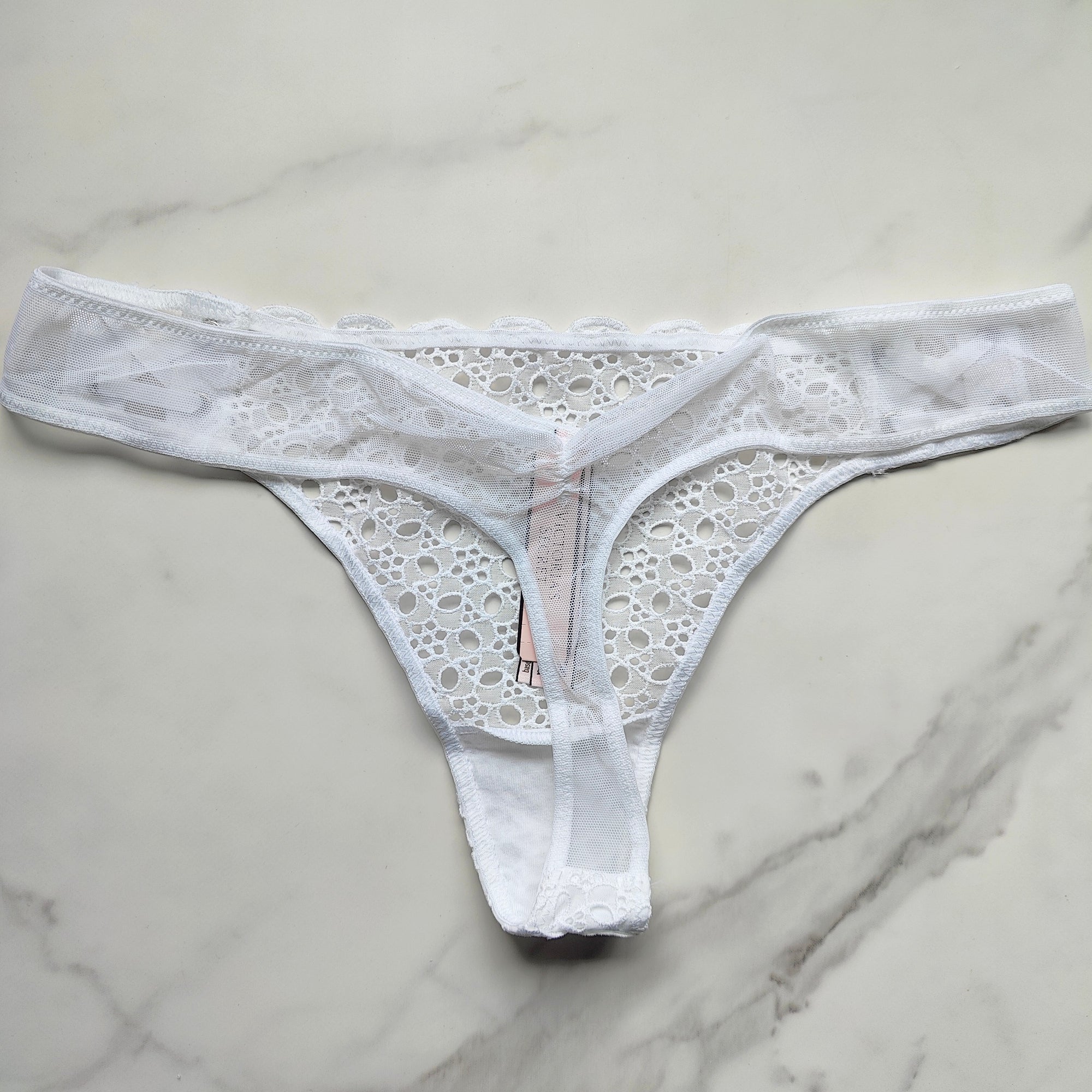 Dream Angels Eyelet Lace-Up Thong Panty