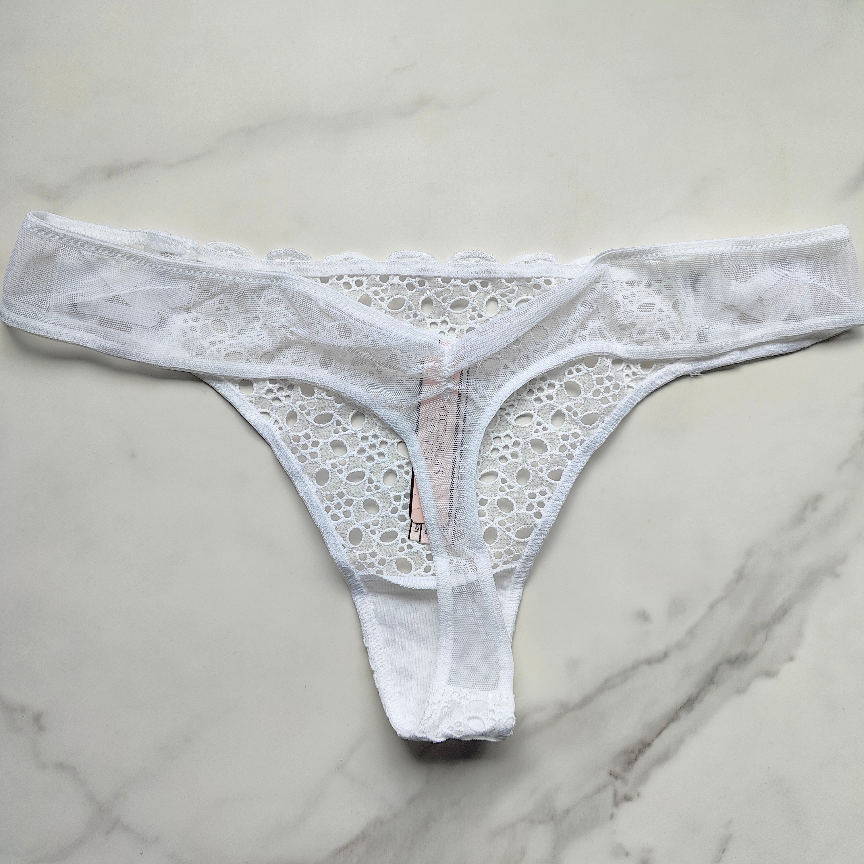 Dream Angels Eyelet Lace-Up Thong Panty