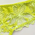 Very Sexy Ziggy Glam Satin Floral Embroidered Thong Panty