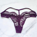 Victoria's Secret  Very Sexy Shine Strap Y Cut-Out Back Lace Thong Panty 