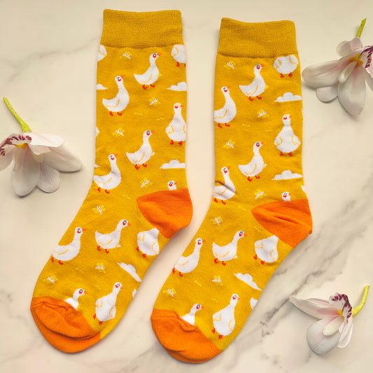 Duck Cotton Blend Crew Socks