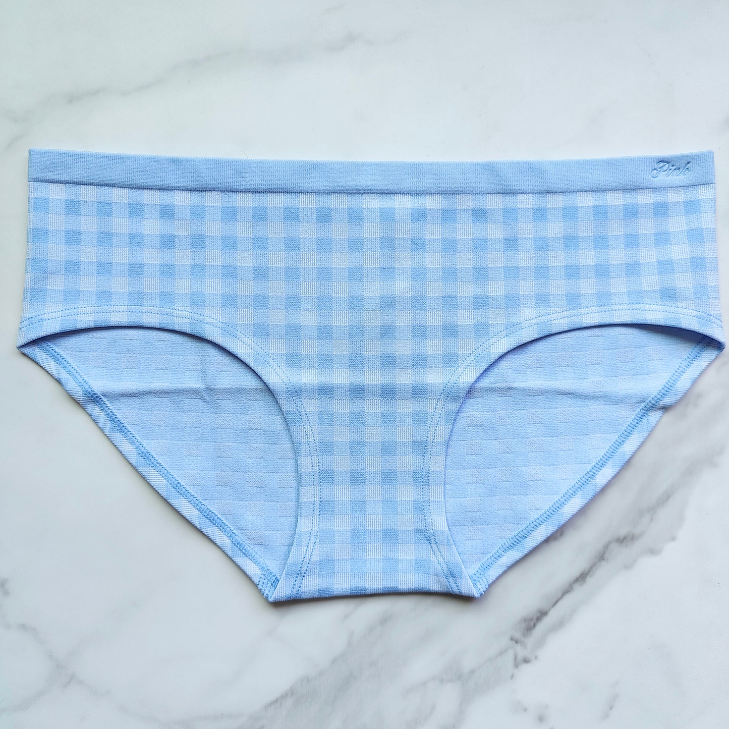 Seamless Gingham Hiphugger Panty