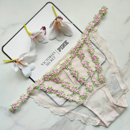 Dream Angels Rosebud Embroidery String Bikini Panty