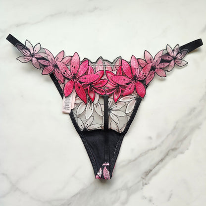 Very Sexy Ziggy Glam Floral Embroidery V-String Panty