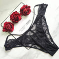 Victoria's Secret  Very Sexy Shine Strap Y Cut-Out Back Lace Brazilian Panty 