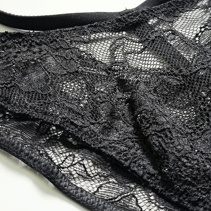 Very Sexy Shine Strap Y Cut-Out Back Lace Brazilian Panty