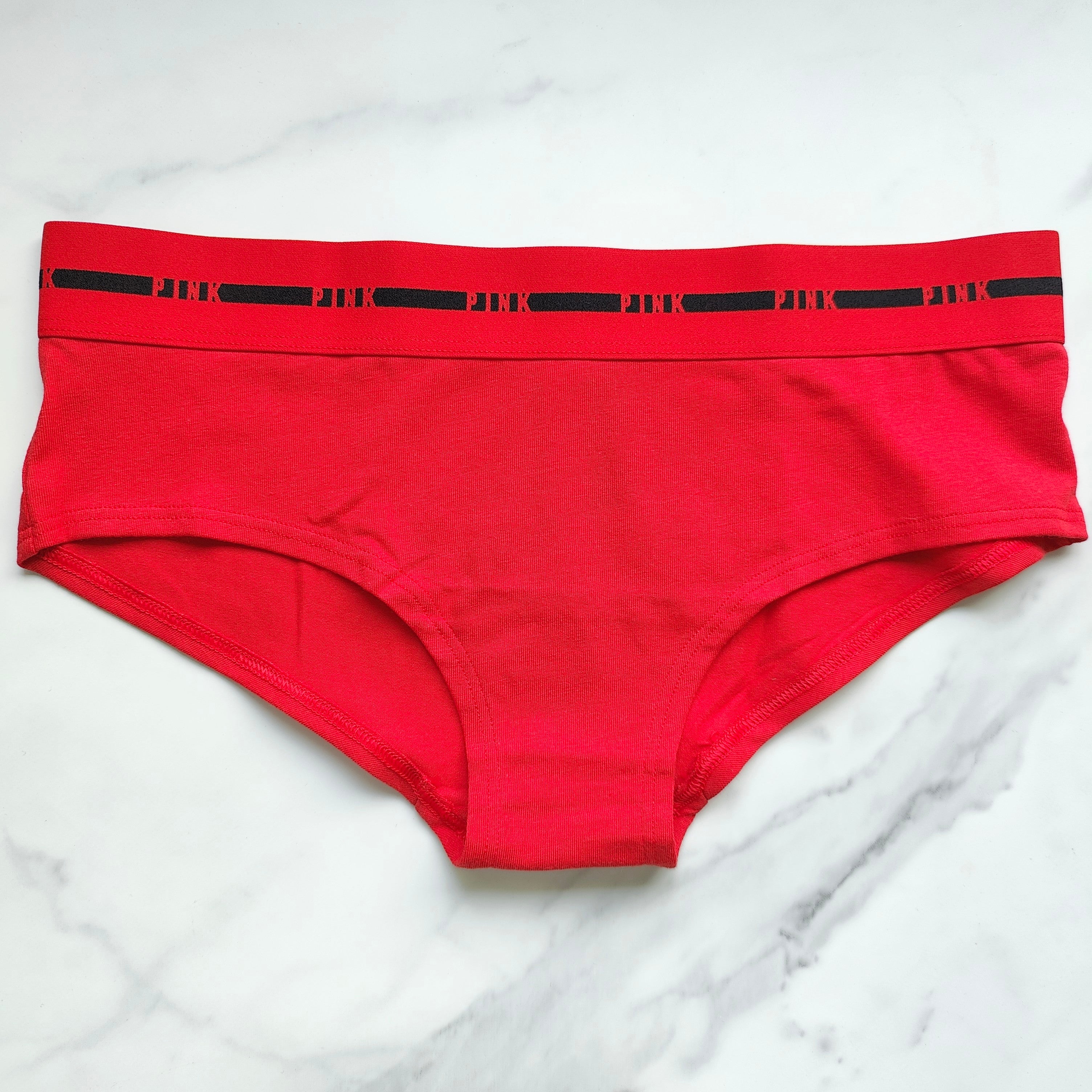 Retro Elastic Logo Hipster Panty