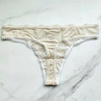 Body By Victoria Lace-Front Thong Panty
