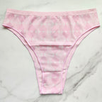 Seamless Heart Jacquard Brazilian Panty