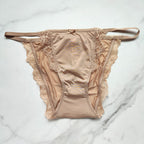 Dream Angels Lace-Trim Smooth String Bikini Panty