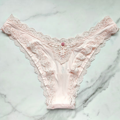 Dream Angels Lace-Trim Brazilian Panty