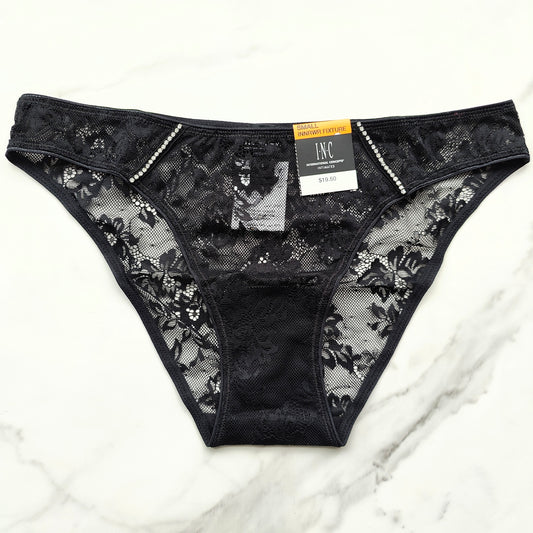 Embellished Lace Bikini Panty