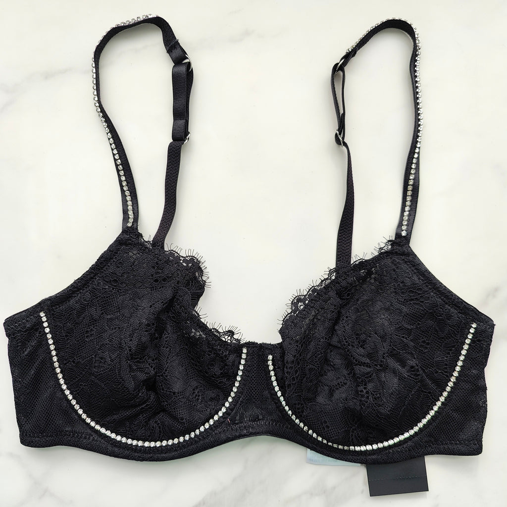 Embellished Lace Bra