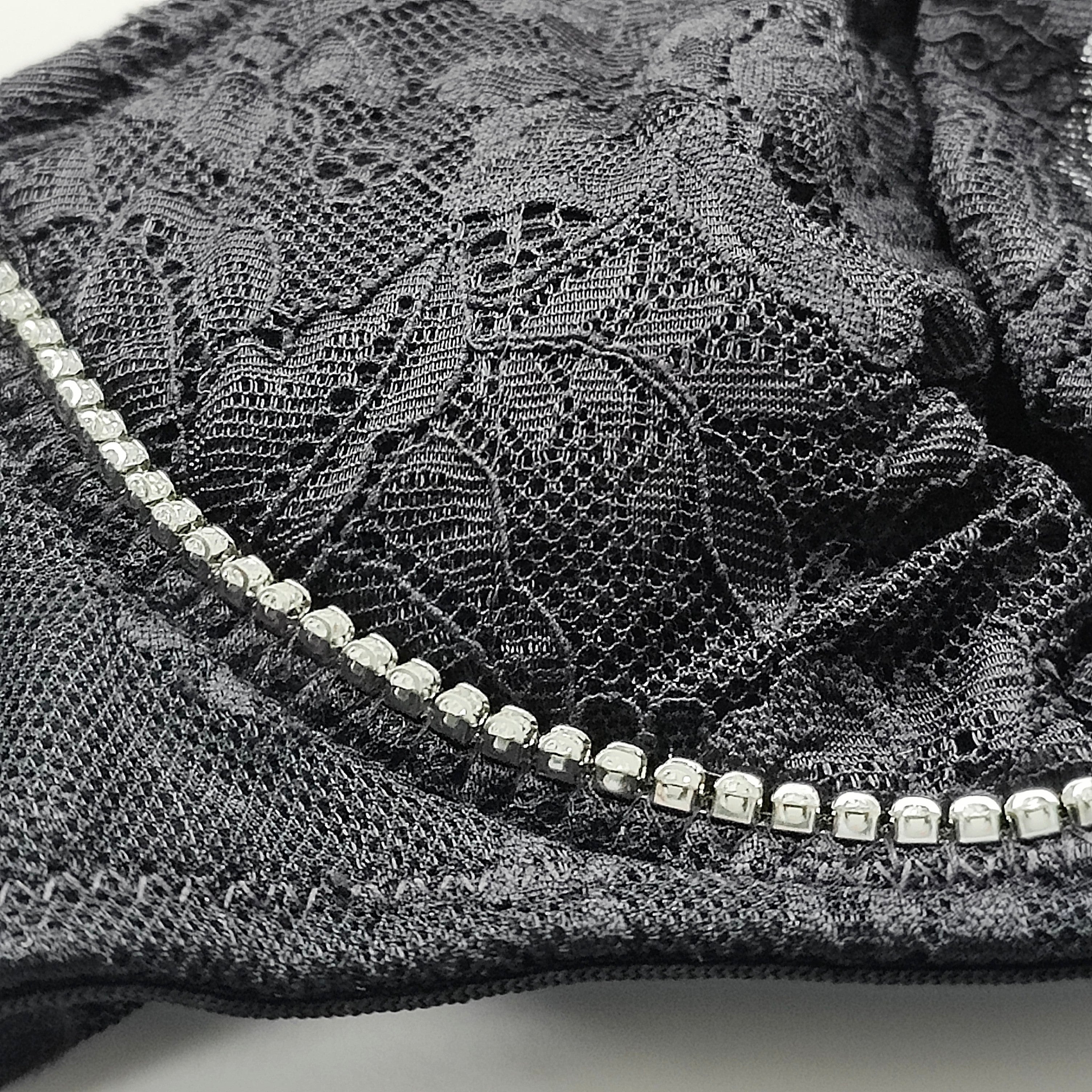 Embellished Lace Bra