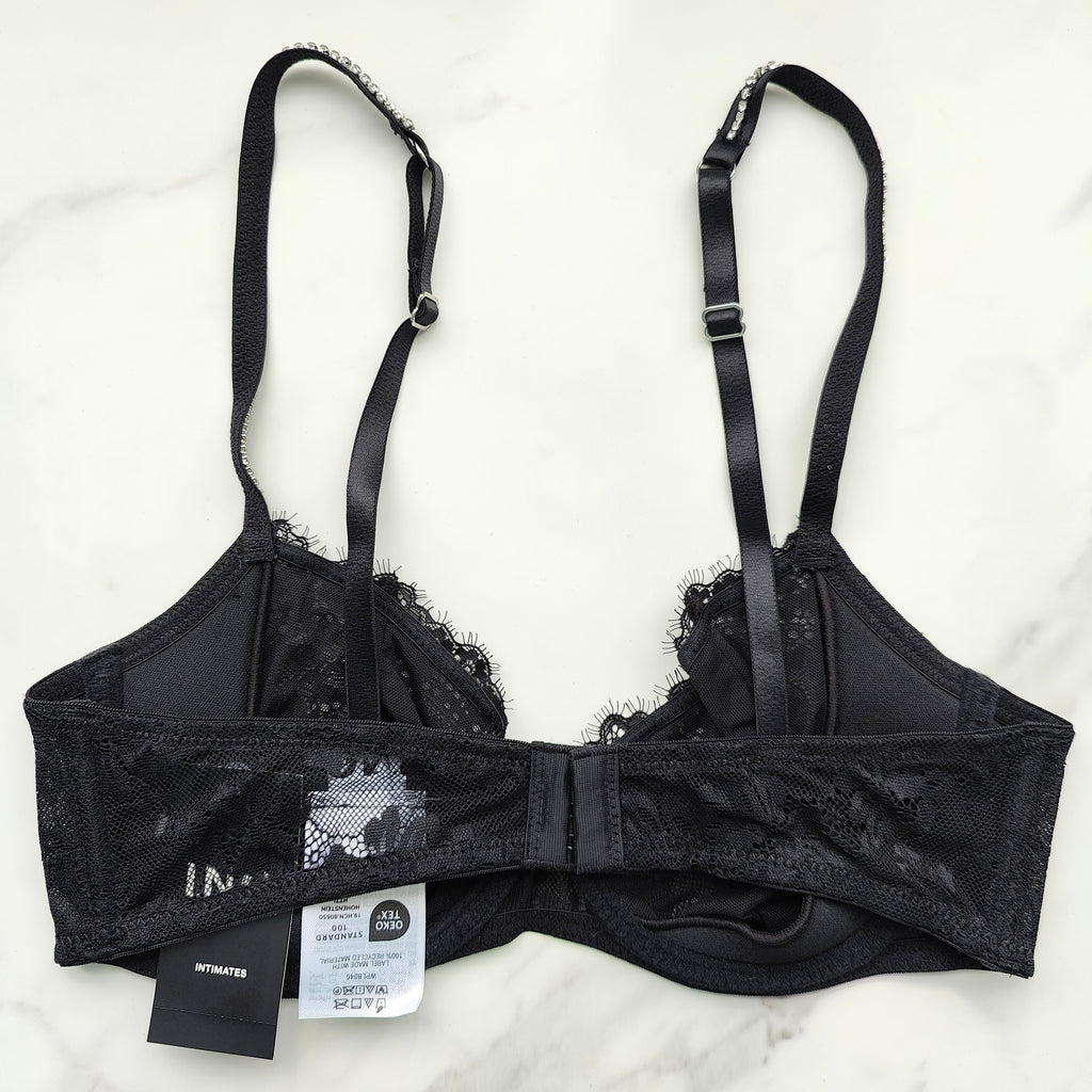 Embellished Lace Bra