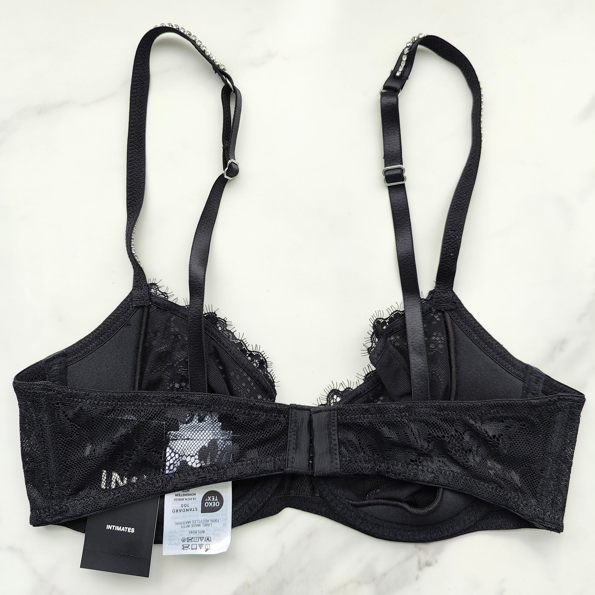 Embellished Lace Bra
