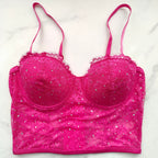 Embellished Lace Bustier