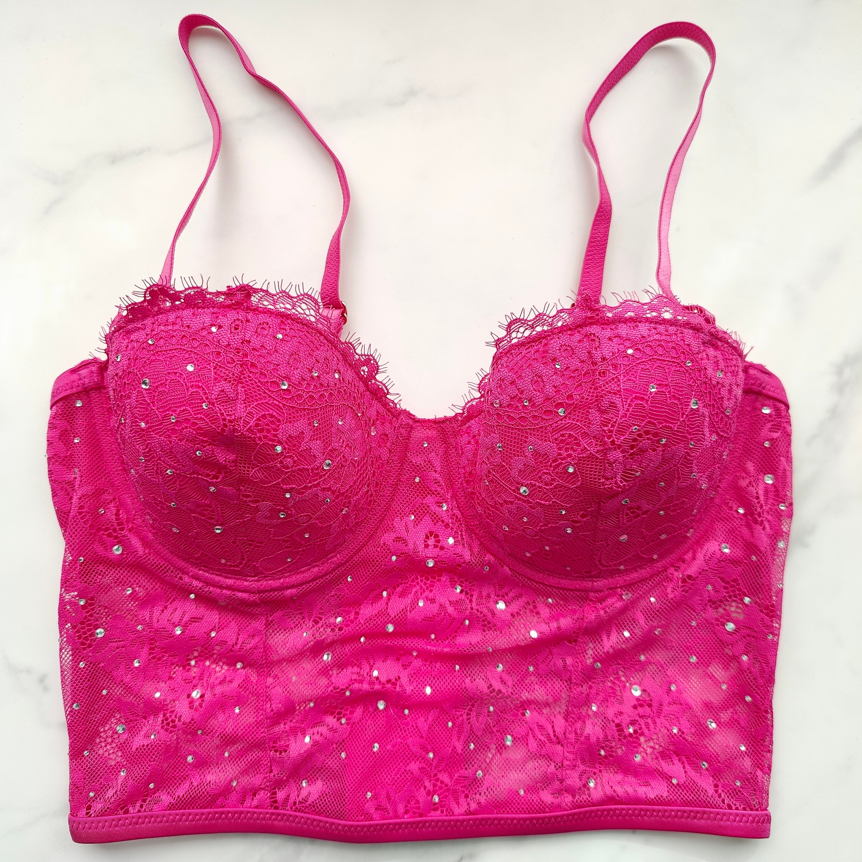 Embellished Lace Bustier