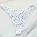 Cotton High-Leg Smooth Thong Panty