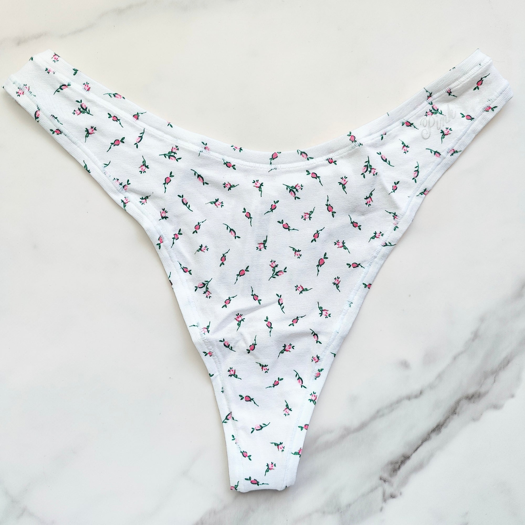 Cotton High-Leg Smooth Thong Panty