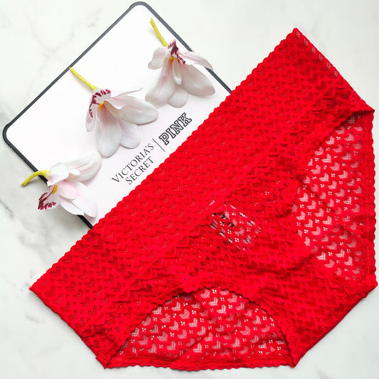 Wink Heart Lace Hiphugger Panty