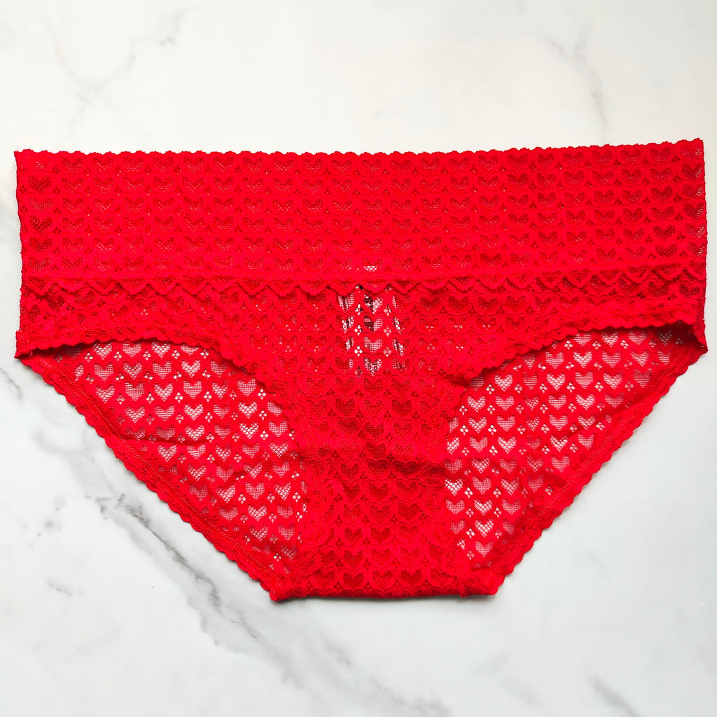 Wink Heart Lace Hiphugger Panty