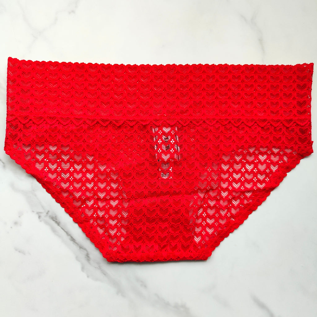 Wink Heart Lace Hiphugger Panty