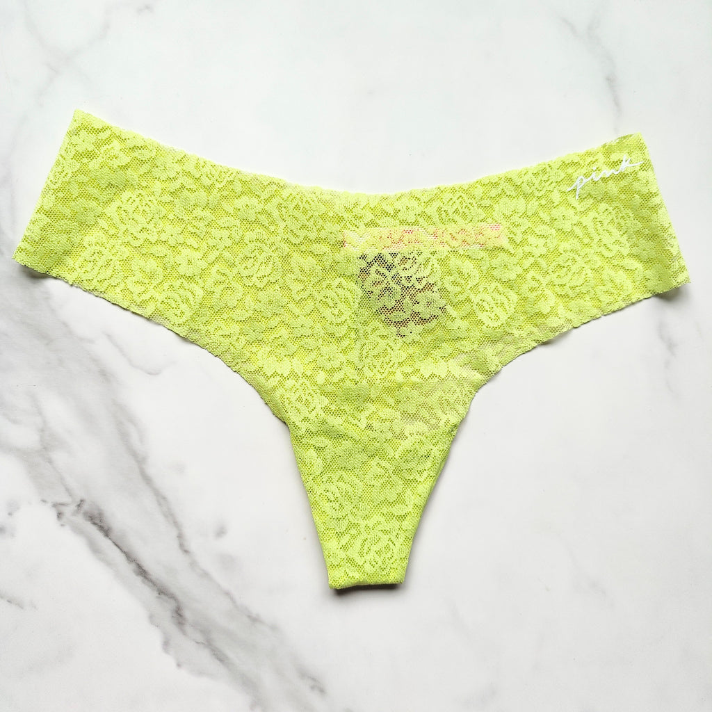 No-Show Soft Lace Thong Panty
