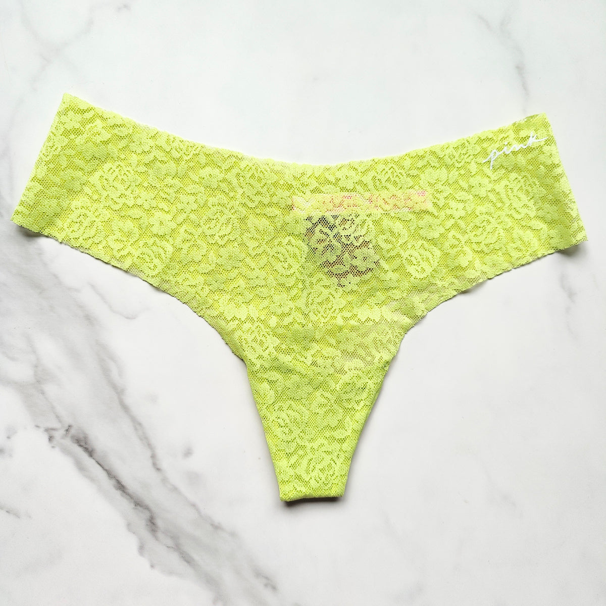 No-Show Soft Lace Thong Panty