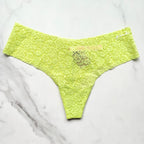 No-Show Soft Lace Thong Panty