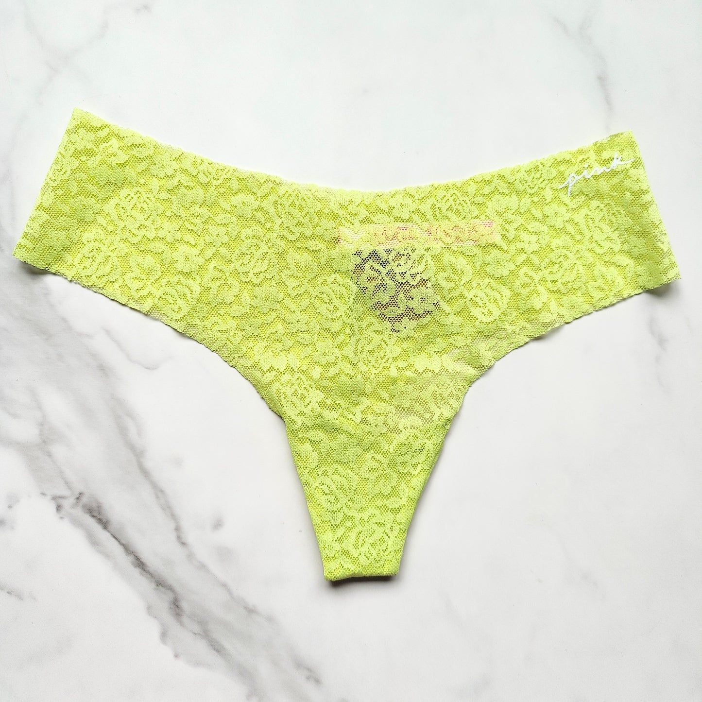 No-Show Soft Lace Thong Panty