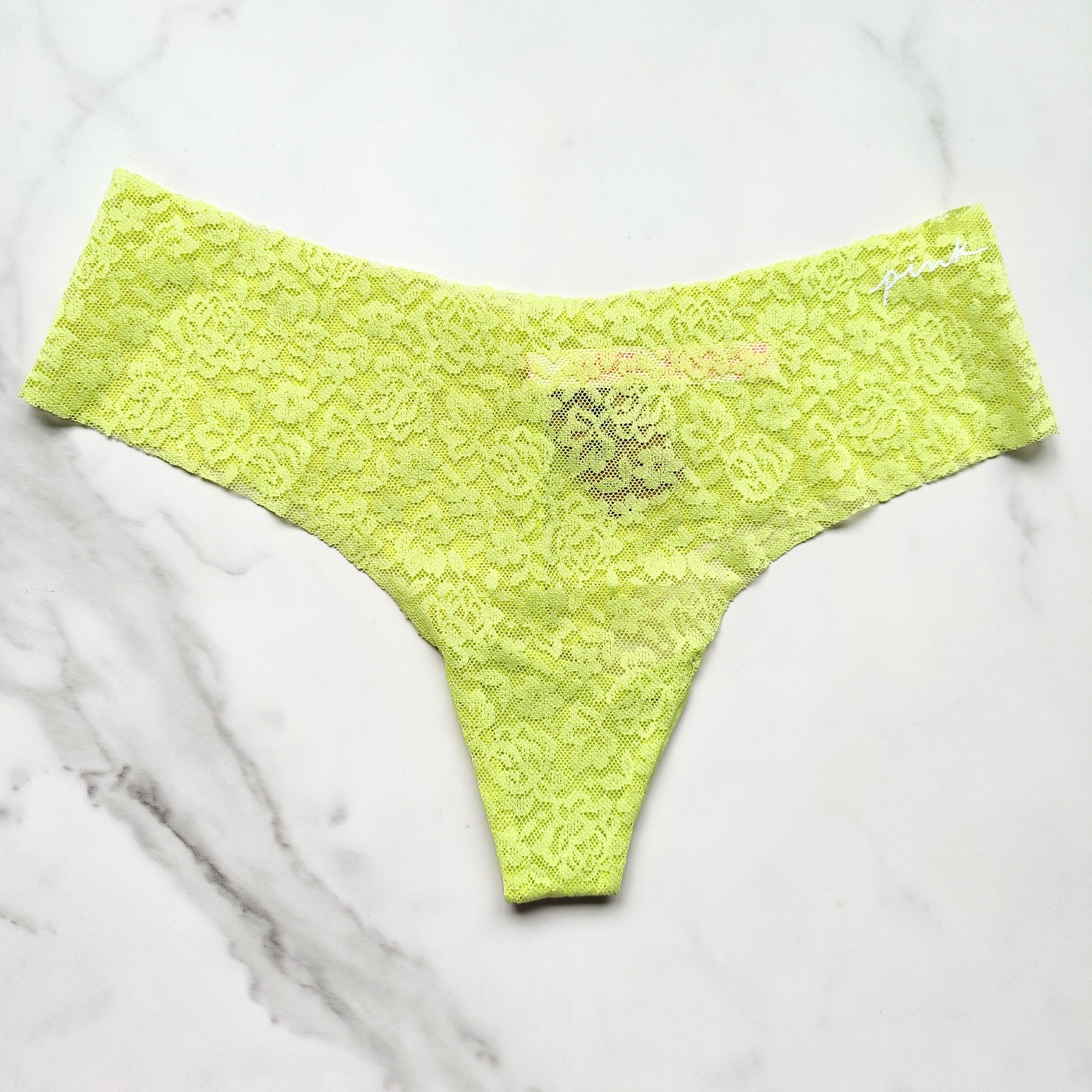No-Show Soft Lace Thong Panty