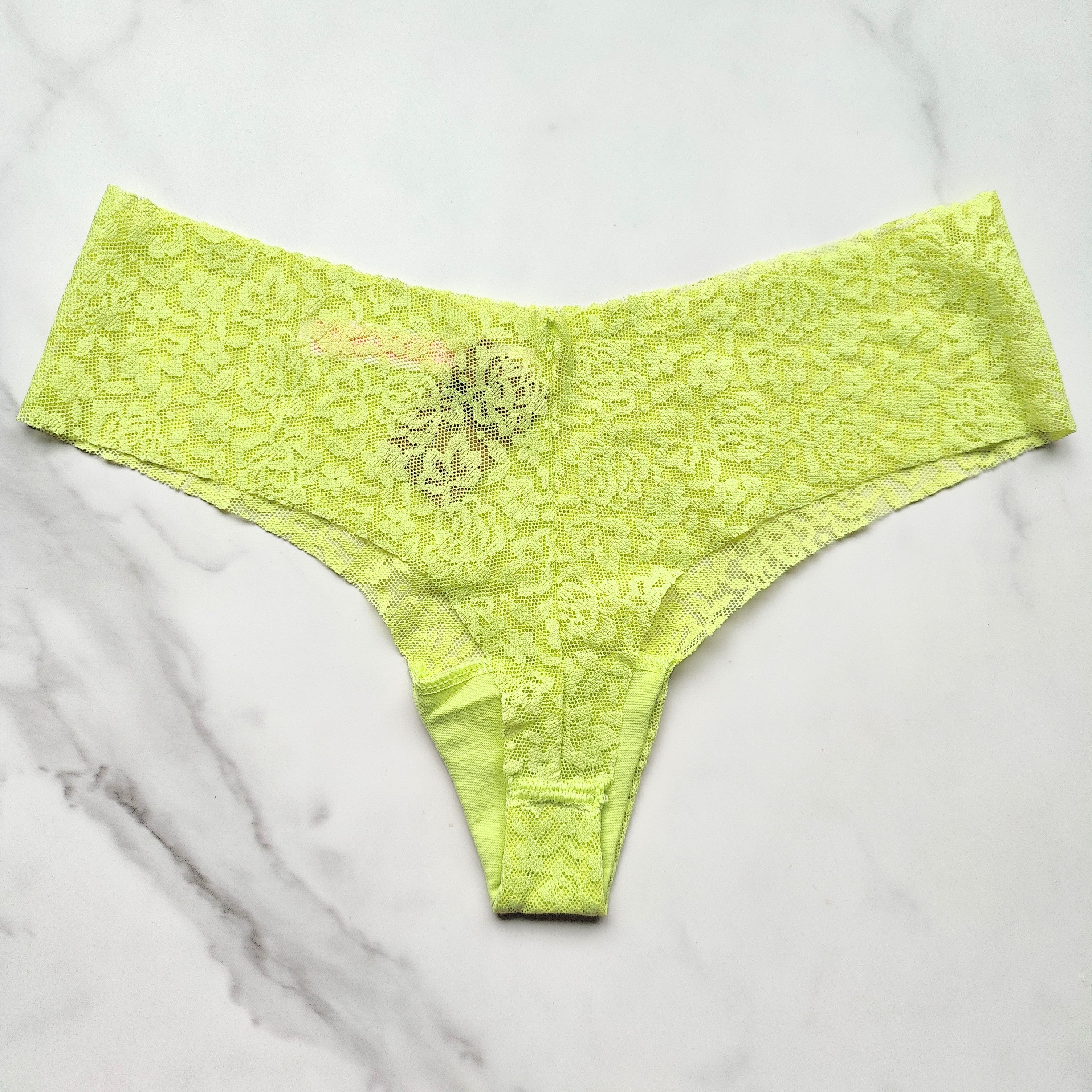 No-Show Soft Lace Thong Panty